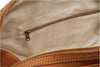 Reisetasche aus braunem Kalbsleder Innenansicht Zipper | Titus' Tote X