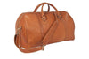 Reisetasche aus braunem Kalbsleder Seitenansicht | Classic Duffle